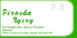 piroska nyiry business card